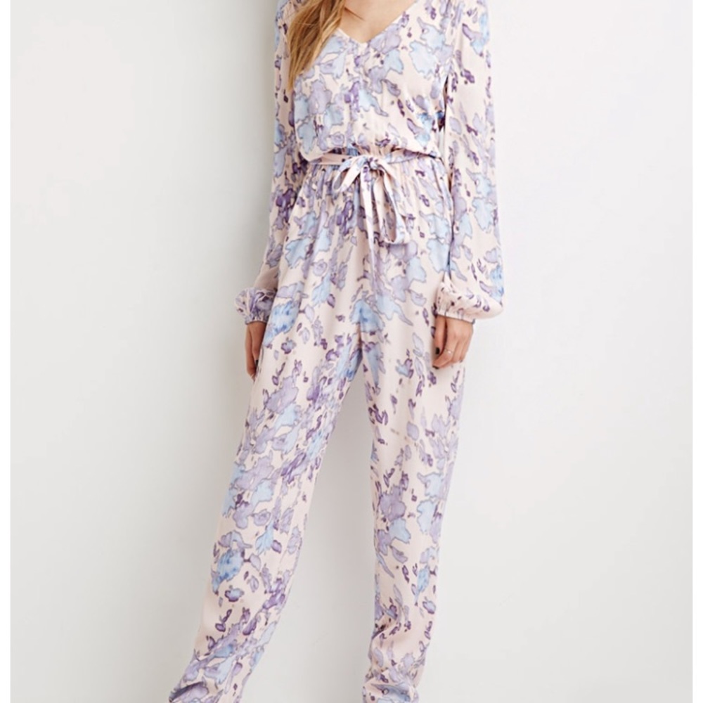 Pastel pink blue lavender jumpsuit